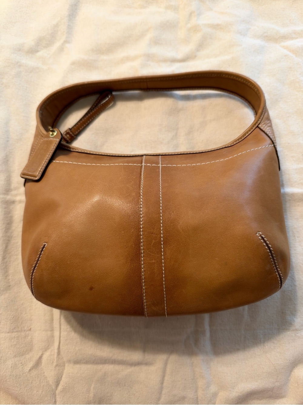 Coach 10739 MINI British Tan Leather Ergo Shoulder Bag